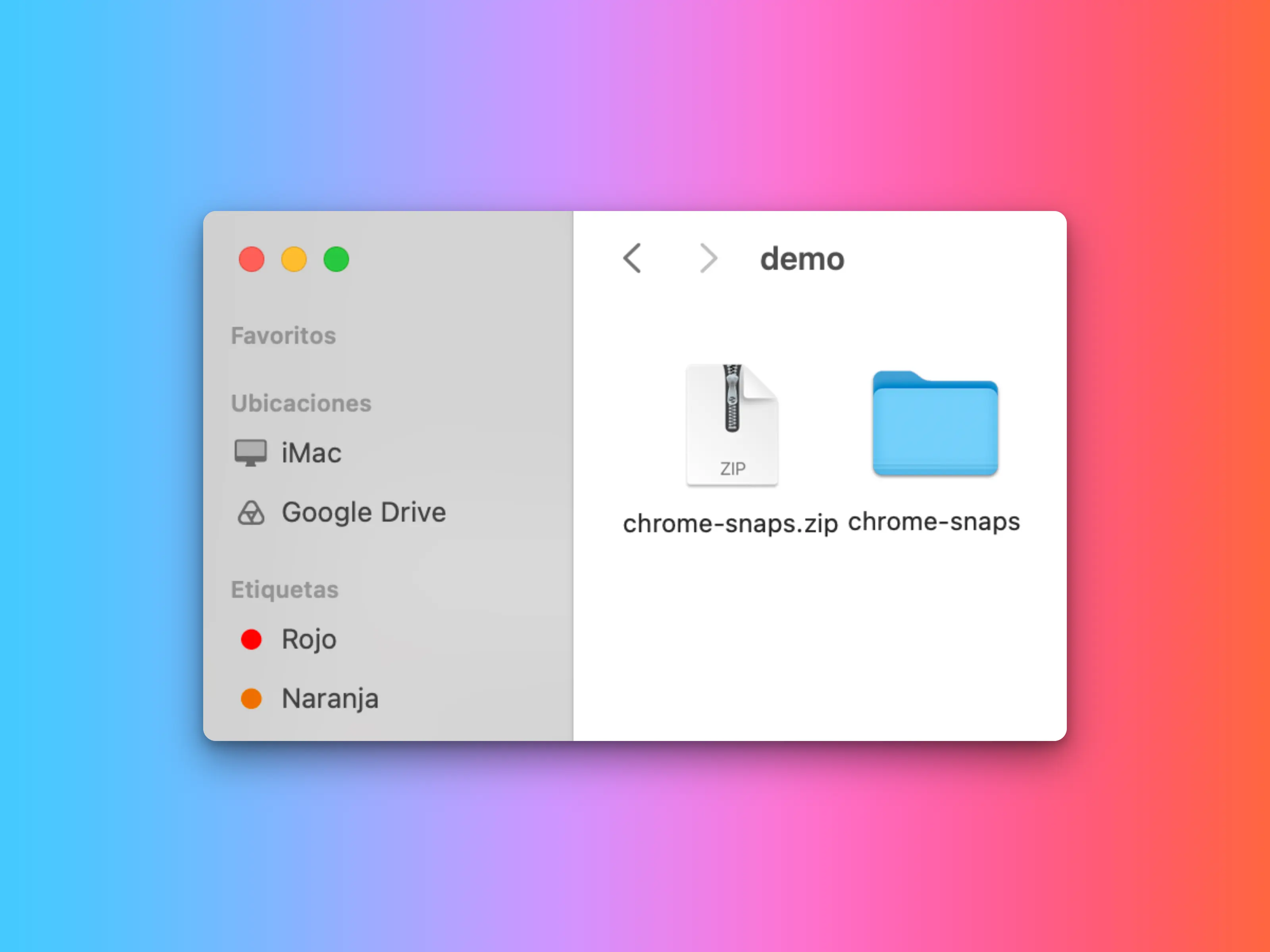 Download and unzip the Chrome-Snaps folder